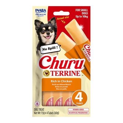 Churu Terrine Mjuk tuggbar med Kyckling för Små Hundar